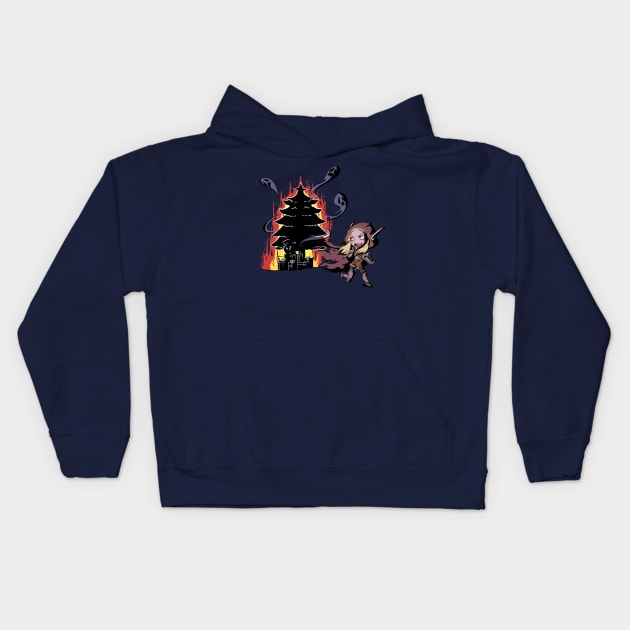 Sylvanas Christmas Kids Hoodie by Yukipyro